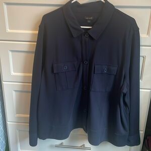 J Jill Wearever collection blue jacket